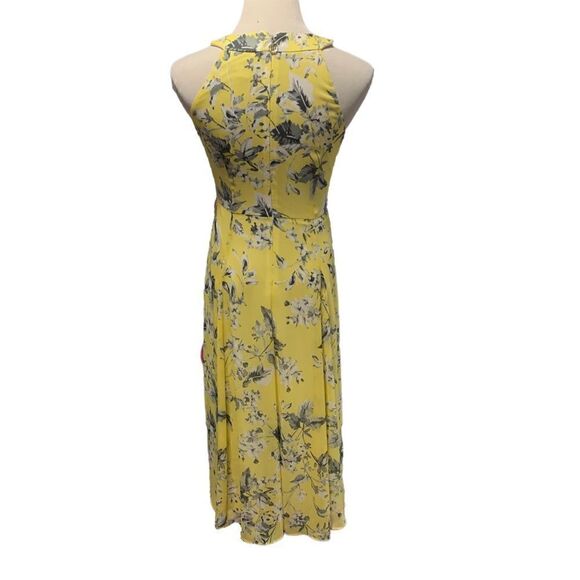 Tommy Hilfiger Yellow and Gray Midi Sundress Sz 2 - Picture 3 of 7